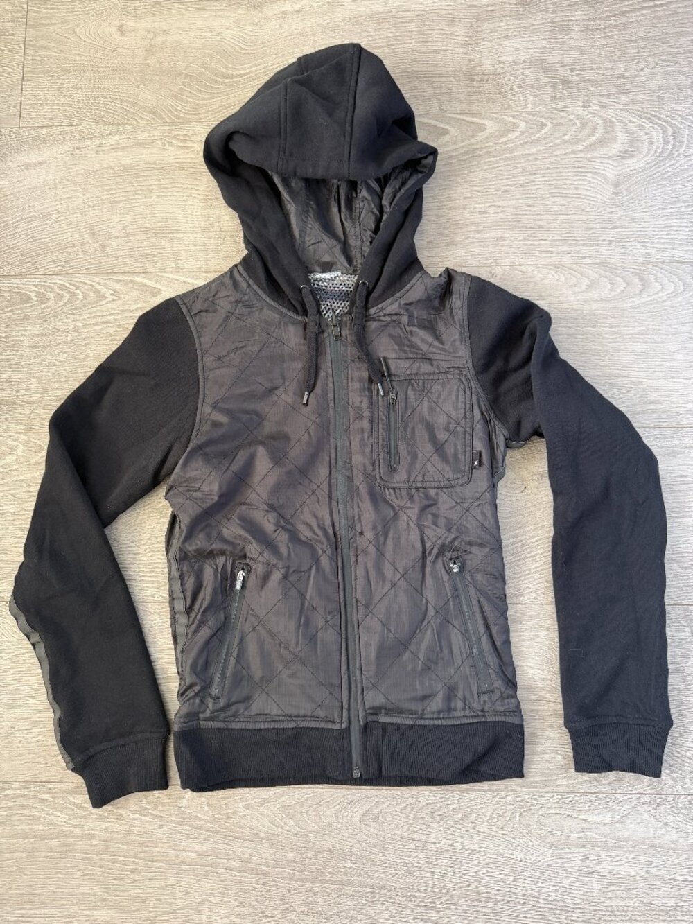 Hurley Reversible Parachute Hooded Jacket Black XS MFT0002500